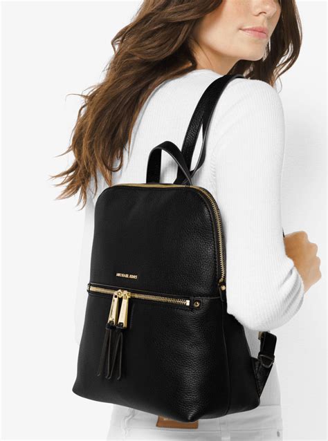 michael kors large rhea backpack|mk rhea medium backpack.